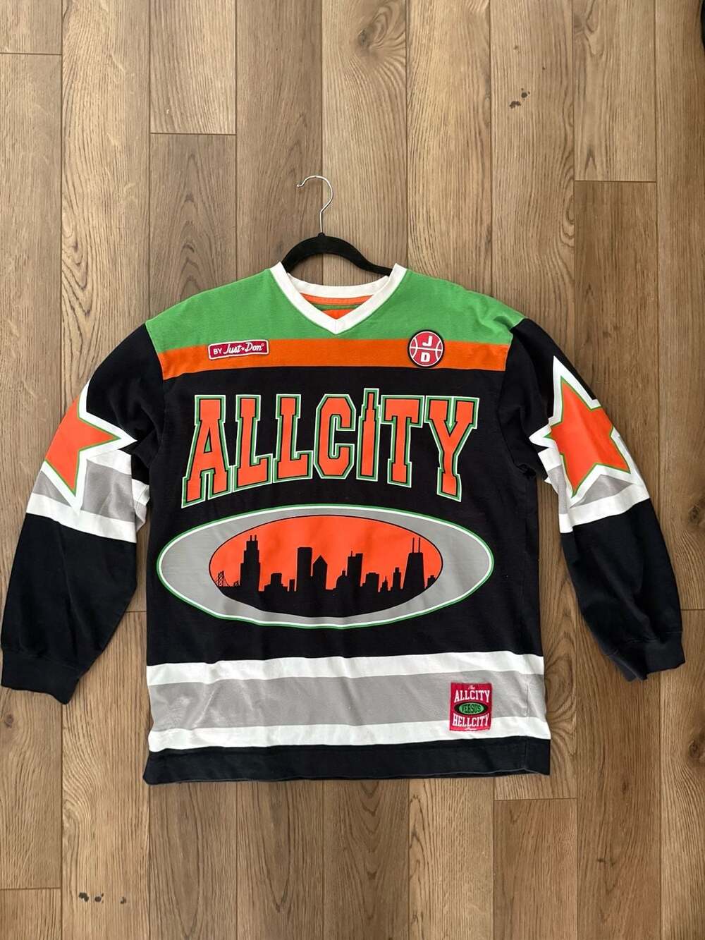 Just Don All City Versus Hell City Long Sleeve Hockey Jersey